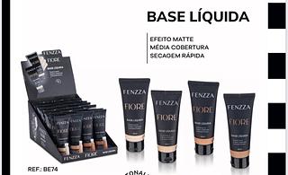 Base Liquida efeito matte 4tons Fiore/ 24pçs (BE74) Fenzza