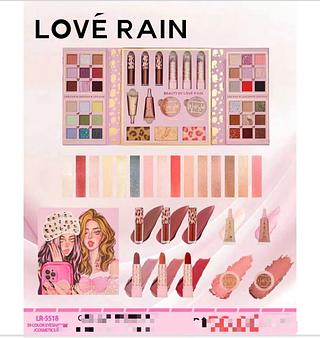 Kit maquiagem c/6pcs LOVE RAIN