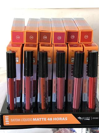 Batom liquido matte 48hrs cor:286-291/ 48pçs Maxlove