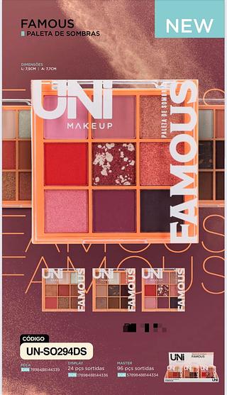 Paleta de Sombras c/24pçs UNI