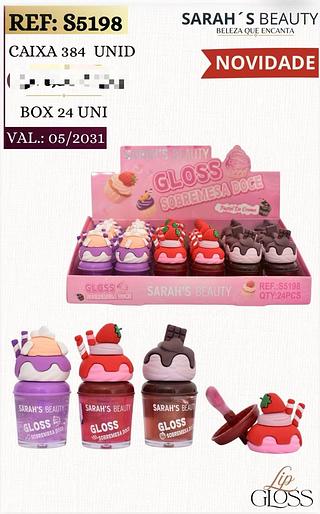 Gloss sobremesa doce /24pcs Sarah´s Beauty