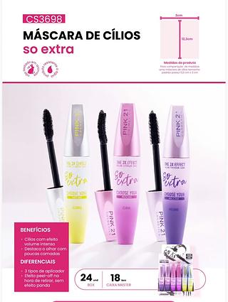 Mascara de cilios So extra/ 24pçs (CS3698) Pink21