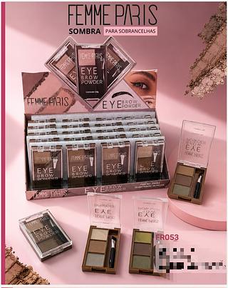 Sombra para sobrancelha C/24pcs FEMME PARIS
