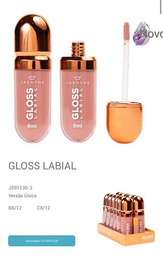 Gloss Labial/ 12pçs (JS01130-2) Jasmyne 6,66/un