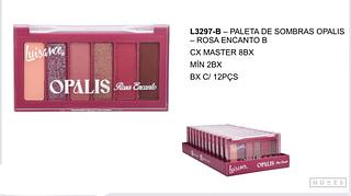 Paleta de Sombras Opalis Rosa Encanto c/12pçs Luisance