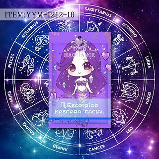 Mascara facial Escorpiao c/10pcs com avisa YOYO MAQUIAGEM