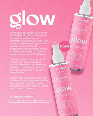 Body Splash glow Famme Dulce c/12pcs 200ml DERMACHEM