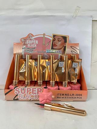 Delineador liquido super black/ 24pçs (LR-3006) Lore rain