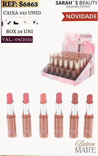 Batom matte /24pcs Sarah´s Beauty