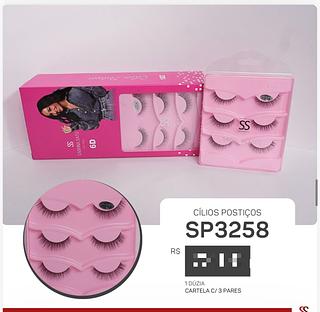 Cilios posticos 3pares /12pcs Sabrina Sato