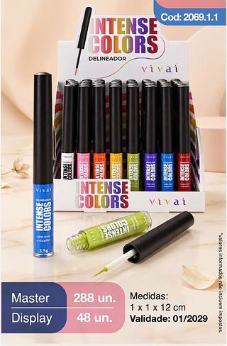 Delineador colorido p/olhos 06 cores /48pcs VIVAI