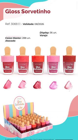 Gloss Sorvetinho/ 36pçs (3069.1.1) Vivai