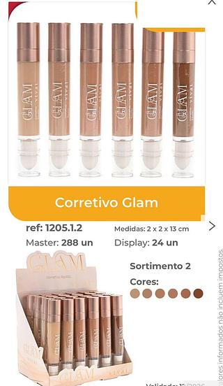 Corretivo Glam/ 24pçs VIVAI