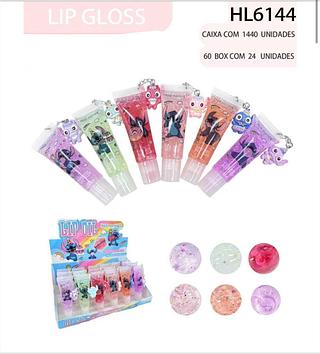 Lip Gloss com Pingente (Stitch) c/24pçs Best Shopee