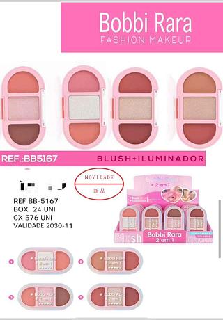 Blush+ iluminador /24pcs Bobbi Rara