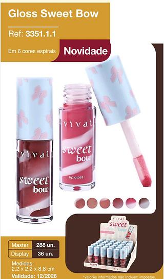 Gloss sweet bow /36pcs Vivai