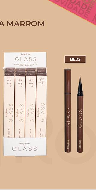 Caneta Delineador Marrom cor 2 RUBY ROSE C/12PCS