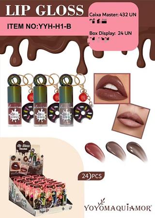 Lip gloss c/24pcs YOYO MAQUIAMOR