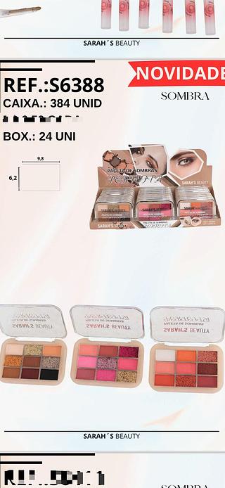 Paleta de Sombras c/24pcs (S6388) Sarah's