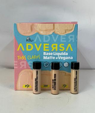 Base Adversa cobertura alta tons claros cor:050,100 e 150/ 12pçs (AD101) Adversa