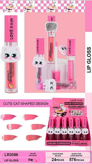 Lip gloss /24pcs LOVE RAIN