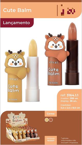 Lip Balm Cute Balm /36pçs Vivai