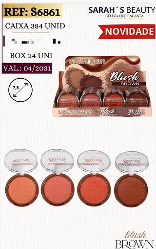 Blush brown /24pcs SARAHS BEAUTY
