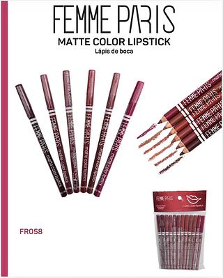 Lapis de boca c/12pcs FEMME PARIS