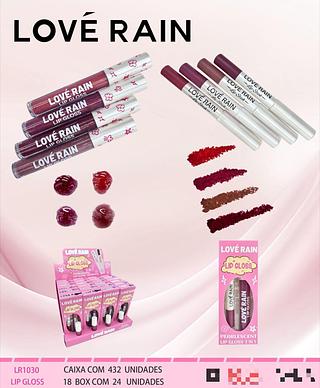Lip Gloss e Lapis De Boca c/24pcs LOVE RAIN