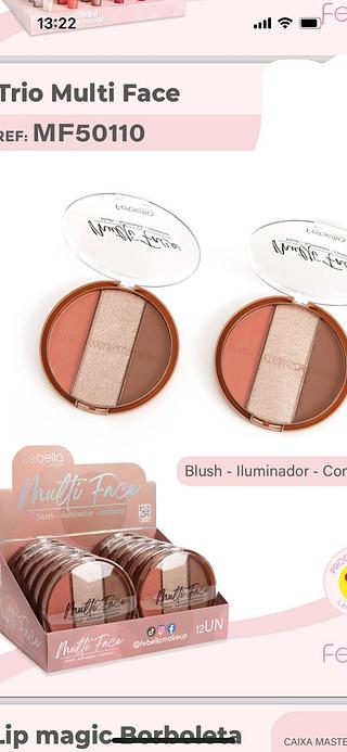 Estojo multi face C/12pcs FEBELLA