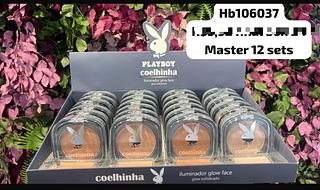 Iluminador glow face coelhinha c/24pcs PLAY BOY