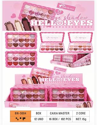 Paleta de sombras c/12pcs Beijo De Neve