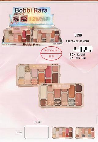 Paleta de sombra /12pcs Bobbi Rara