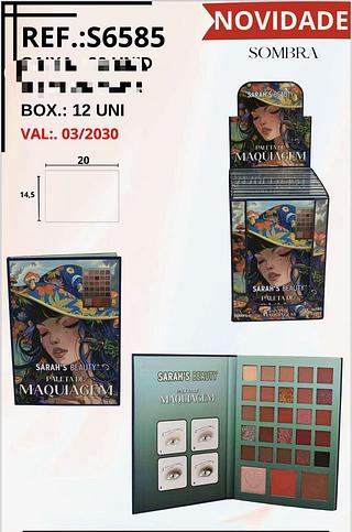 Paleta de Sombras /12pçs Sarah´s Beauty