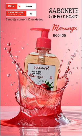 Sabonete corpo e rosto Morango C/12pcs LUDURANA
