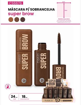 Mascara para sobrancelhas super brow C/24pcs PINK 21