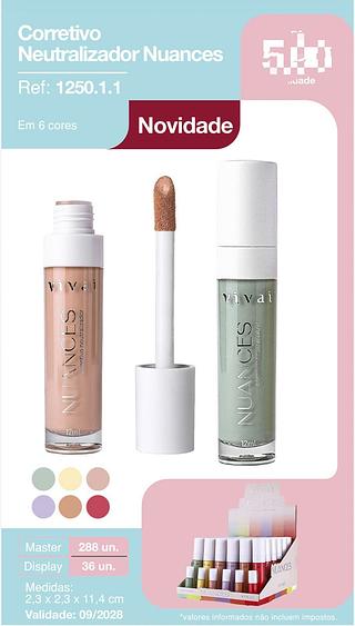 Corretivo neutralizador nuances c/36pcs VIVAI
