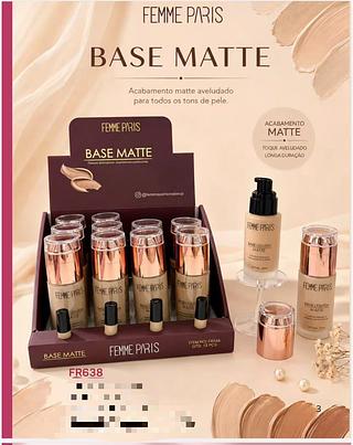 Base matte /12pcs FEMME PARIS