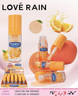 Lip gloss VITAMIN C c/24pcs LOVE RAIN