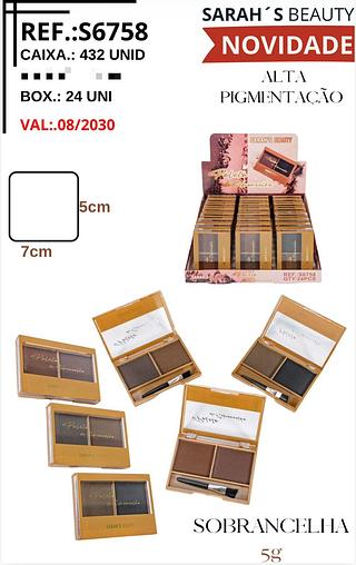 Sobrancelhas alta pigmentacao c/24pcs Sarah´s Beauty