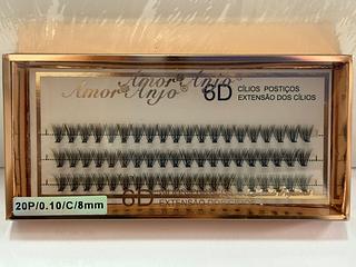 Cilios tufinho (20p/0.10/8mm ) Amor & Anjo /10pçs