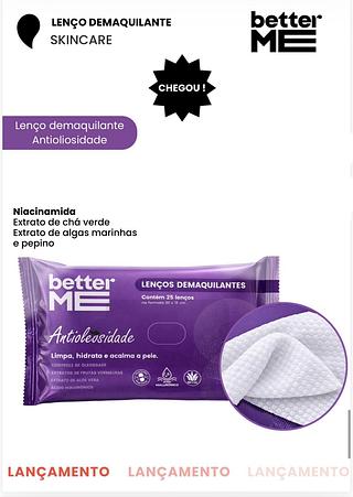 Lenco demaquilante antioliosidade c/24pcs BETTER ME