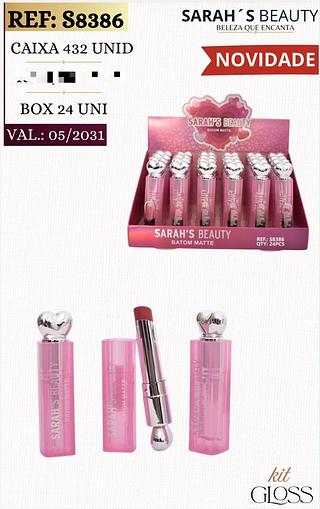 Batom Matte C/24pcs Sarah´s Beauty