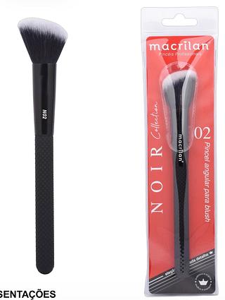 Pincel angular para blush c/12pcs MACRILAN