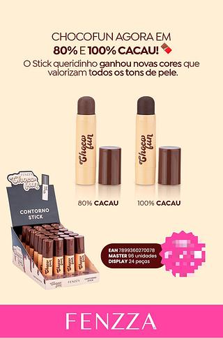 Contorno Stick Choco Fun /24pçs Fenzza