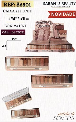 Paleta de sombras c/24pcs Sarah´s Beauty