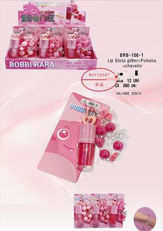Lip Gloss Pingente c/12pçs Bobbi Rara