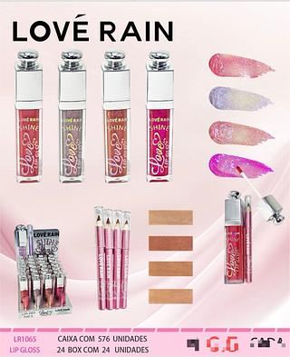 Kit Lip Gloss e Lápis c/24pçs Love Rain