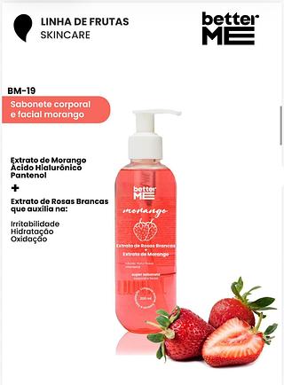Sabonete corporal e facial MORANGO c/24pcs BETTER ME (BTM0064)