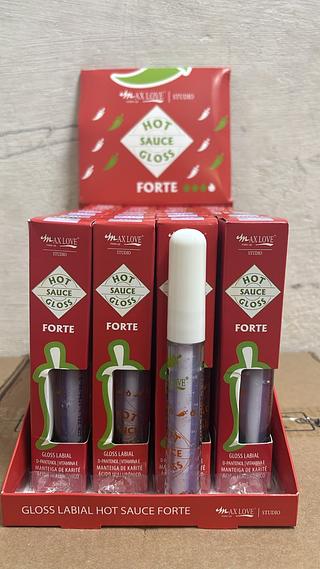Gloss Labial Hot Sauce Forte c/28pcs (221) MAX LOVE